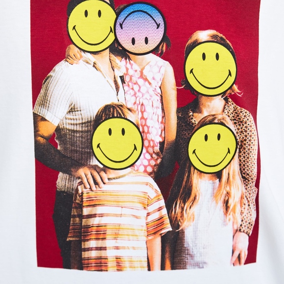ZARA SMILEY® ORIGINALS T-SHIRT SMILEY FACE Round - Picture 9 of 10